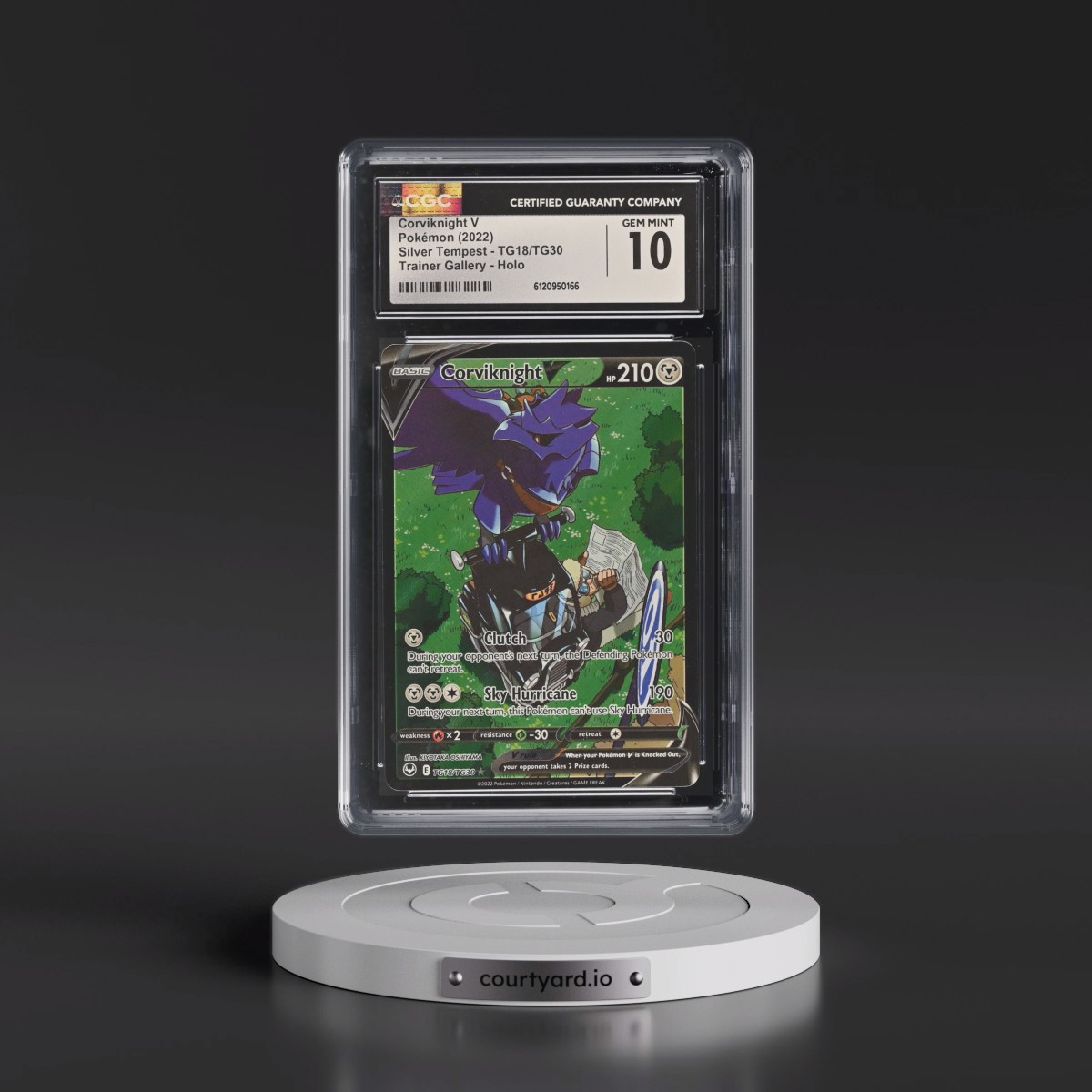 2022 Silver Tempest #TG18/TG30 Corviknight V - Trainer Gallery Holo (CGC 10 GEM MINT)