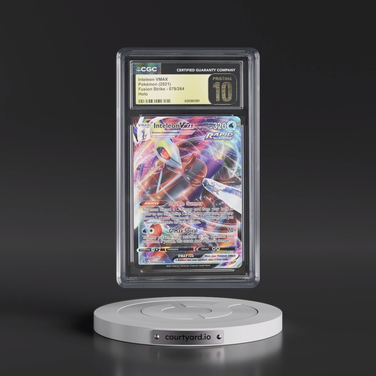 2019 Fusion Strike #079/264 Inteleon VMAX - Holo (CGC 10 PRISTINE)