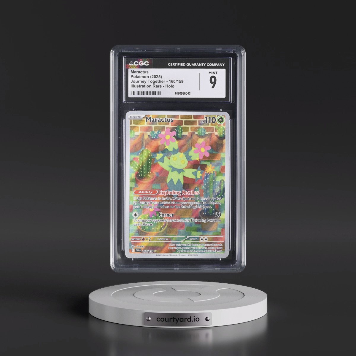 2024 Journey Together - JTG EN #160/159 Maractus - Illustration Rare Holo (CGC 9 MINT)