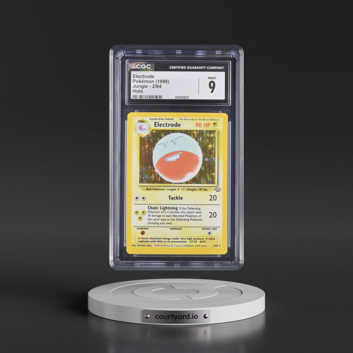1999 Jungle #2/64 Electrode - Holo (CGC 9 MINT)