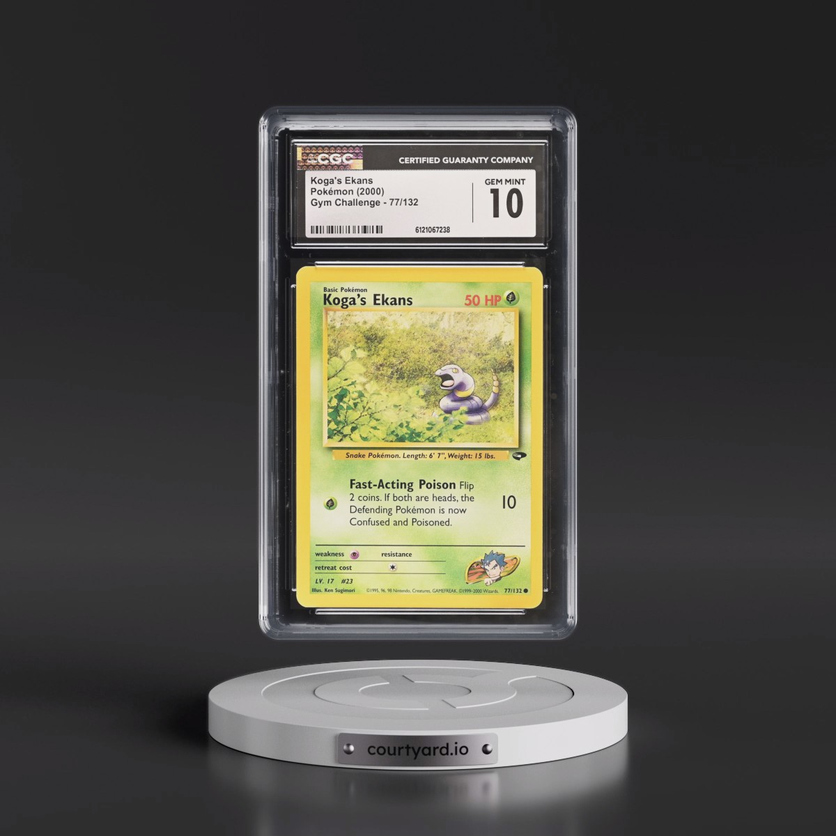 2000 Gym Challenge #77/132 Koga's Ekans (CGC 10 GEM MINT)