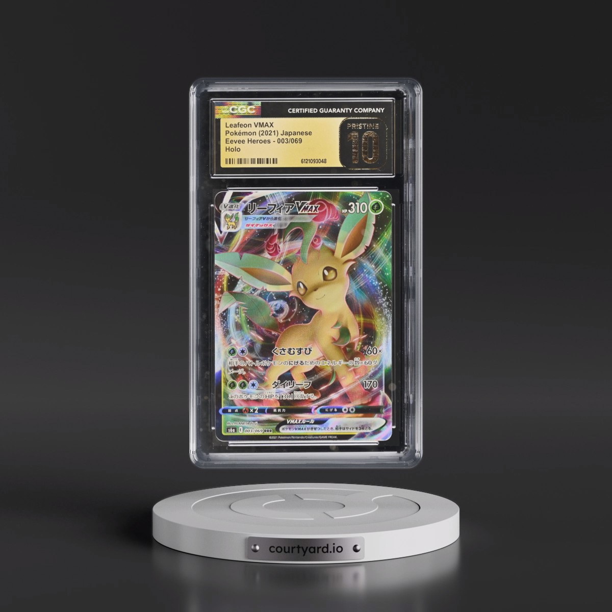 2021 Eevee Heroes #003/069 Leafeon VMAX - Holo (CGC 10 PRISTINE)