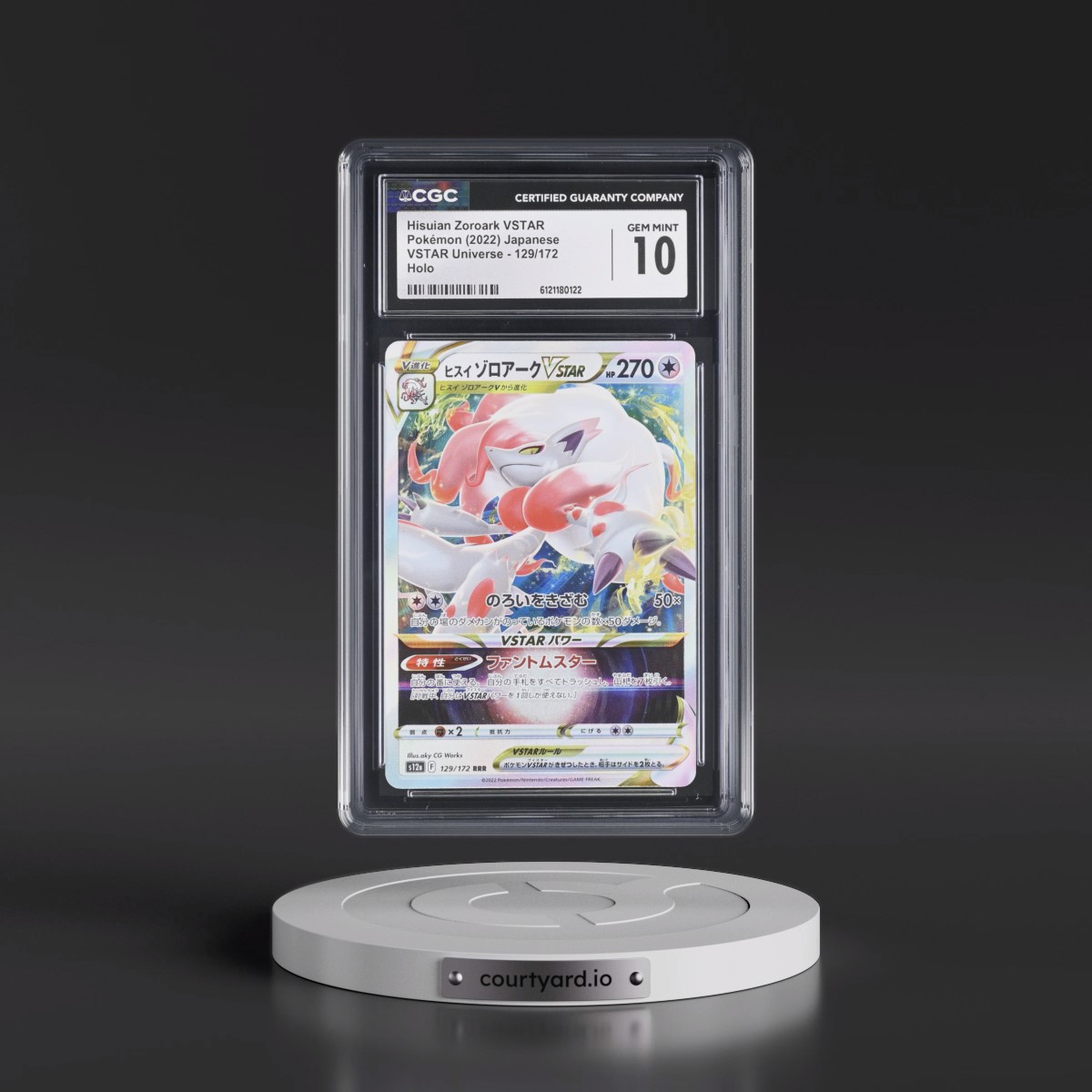 2022 VSTAR Universe #129/172 Hisuian Zoroark VSTAR - Holo (CGC 10 GEM MINT)