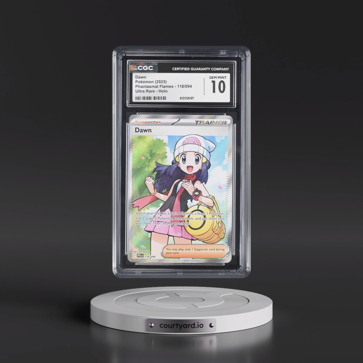 2025 Phantasmal Flames - PFL EN #118/094 Dawn - Ultra Rare Holo (CGC 10 GEM MINT)