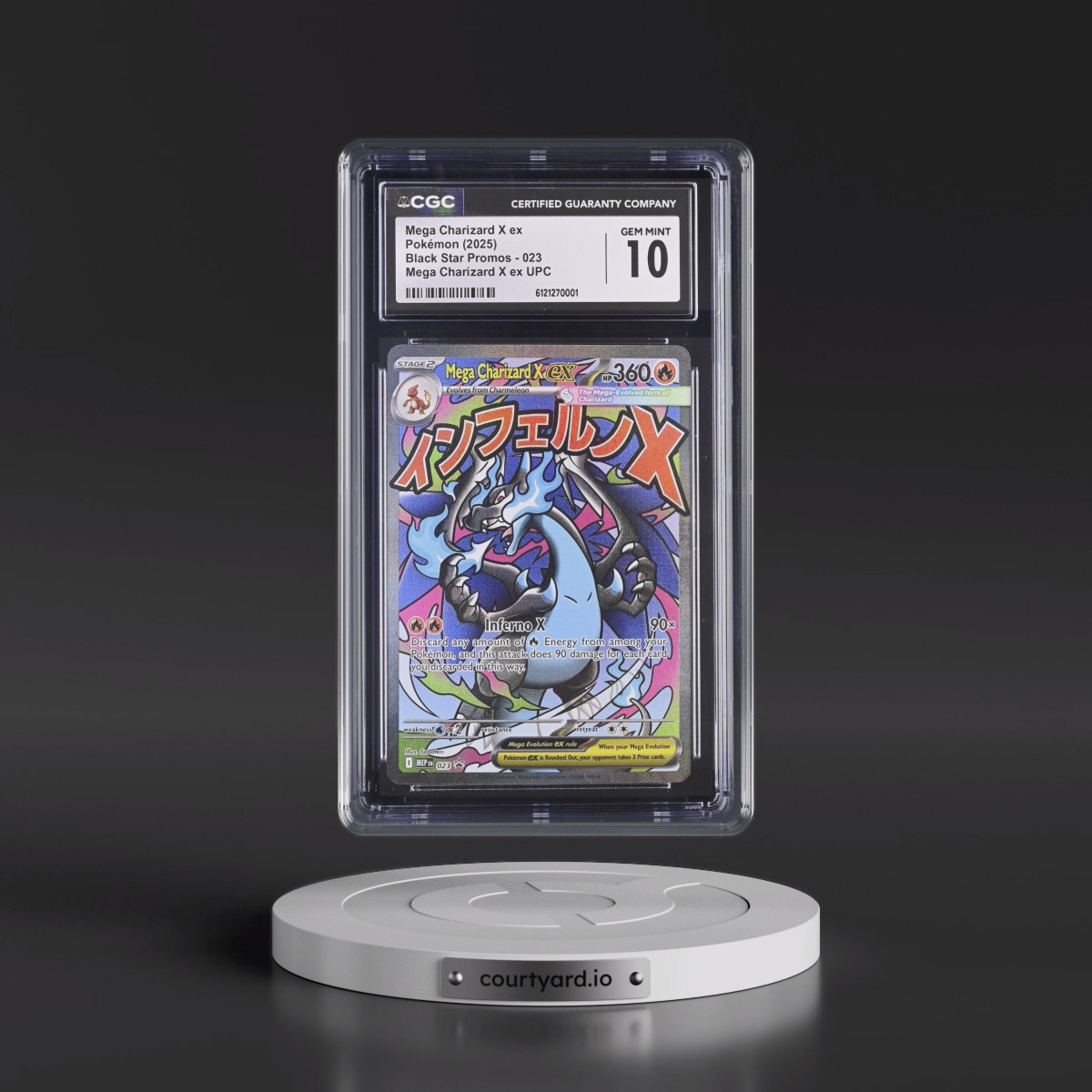 2025 Black Star Promos - Mega Evolution MEP EN #023 Mega Charizard X ex - Mega Charizard X ex Ultra Premium Collection (Holo) (CGC 10 GEM MINT)