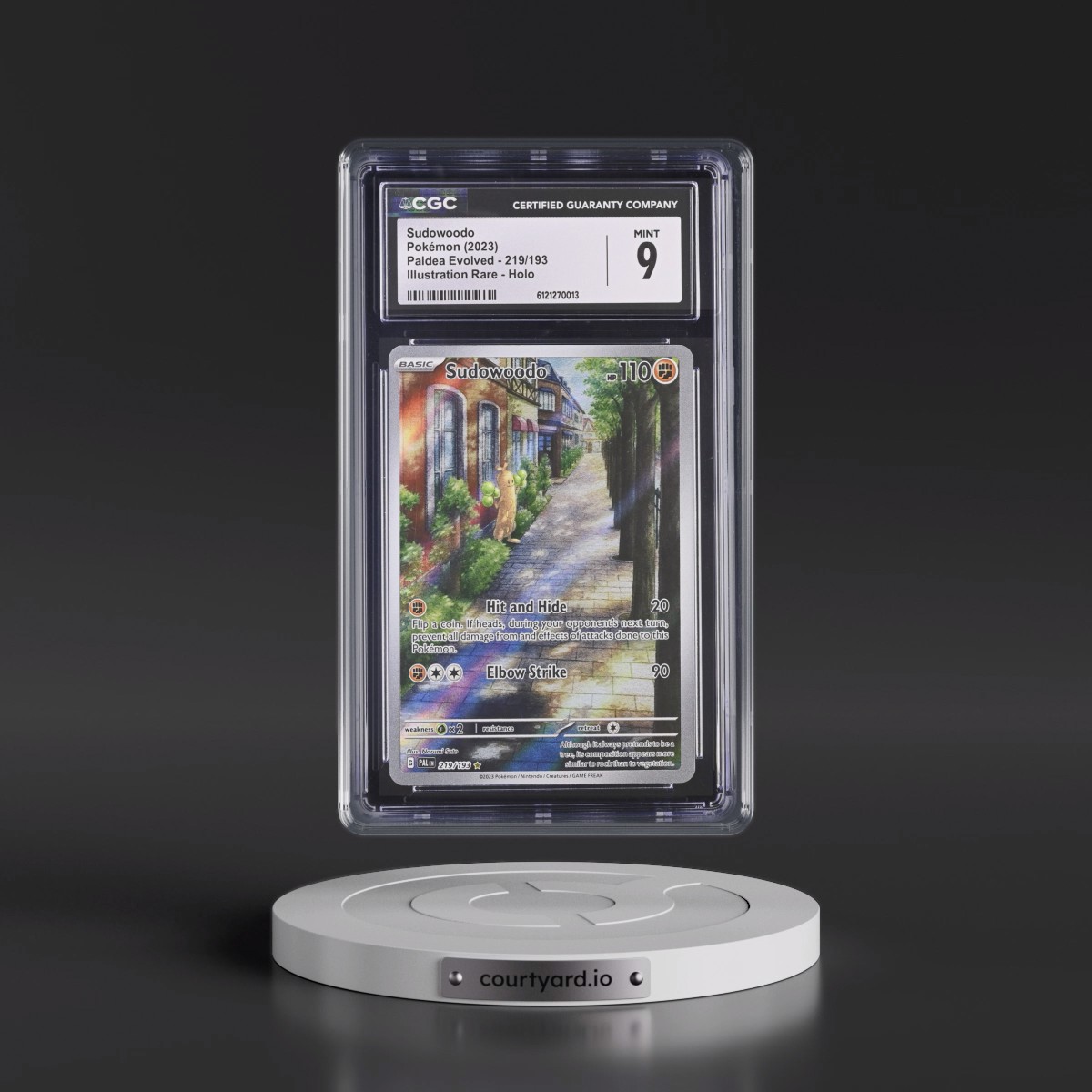 2023 Paldea Evolved - PAL EN #219/193 Sudowoodo - Illustration Rare Holo (CGC 9 MINT)