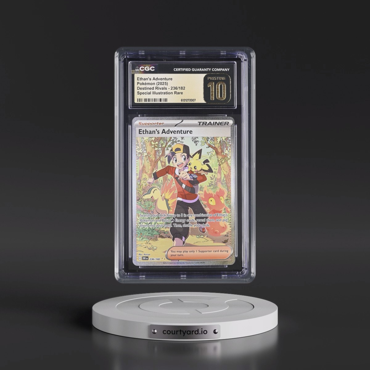 2025 Pokémon Dri EN-Destined Rivals #236 Ethan's Adventure - Special Illustration Rare (CGC 10 PRISTINE)