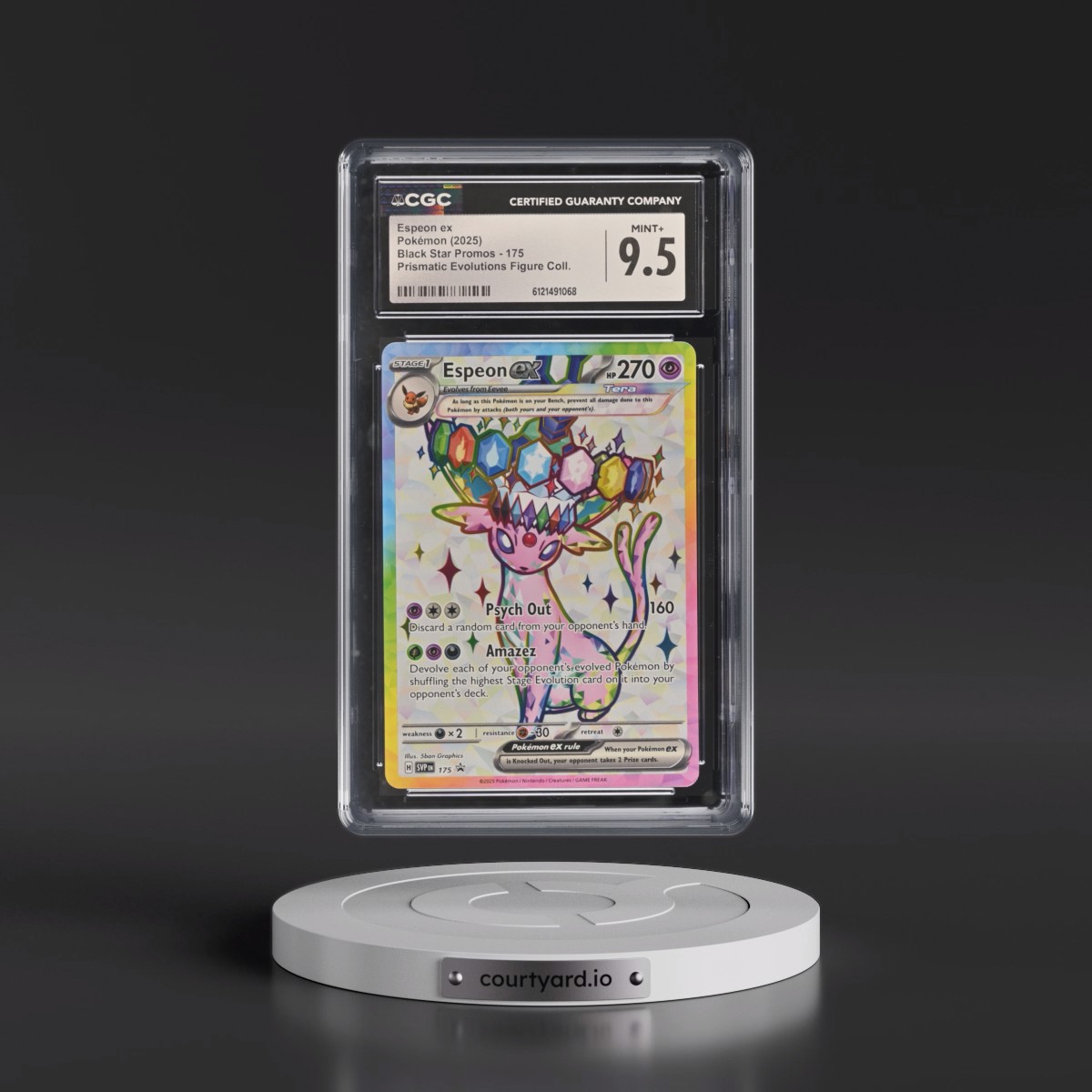 2023 Black Star Promos - Scarlet & Violet SVP EN Espeon ex - Prismatic Evolutions Premium Figure Collection (Holo) #175 CGC 9.5