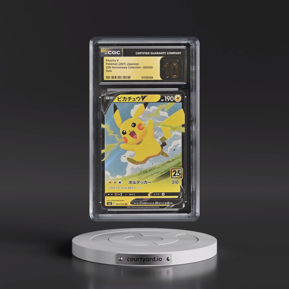 2021 25th Anniversary Collection #020/028 Pikachu V - Holo (CGC 10 PRISTINE)