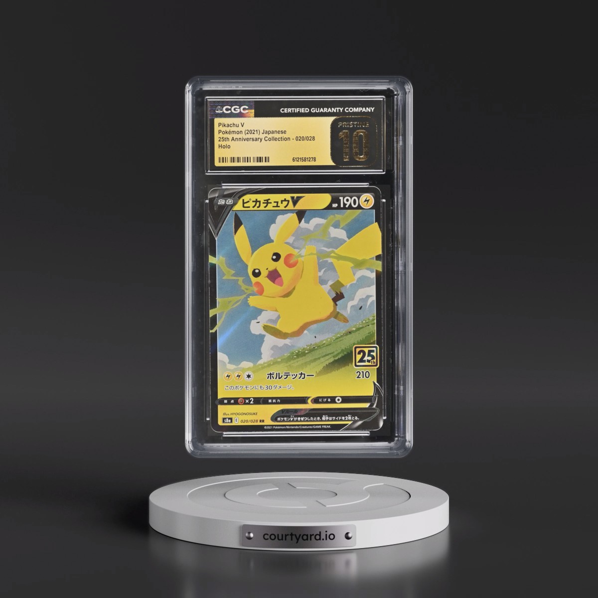 2021 25th Anniversary Collection #020/028 Pikachu V - Holo (CGC 10 PRISTINE)