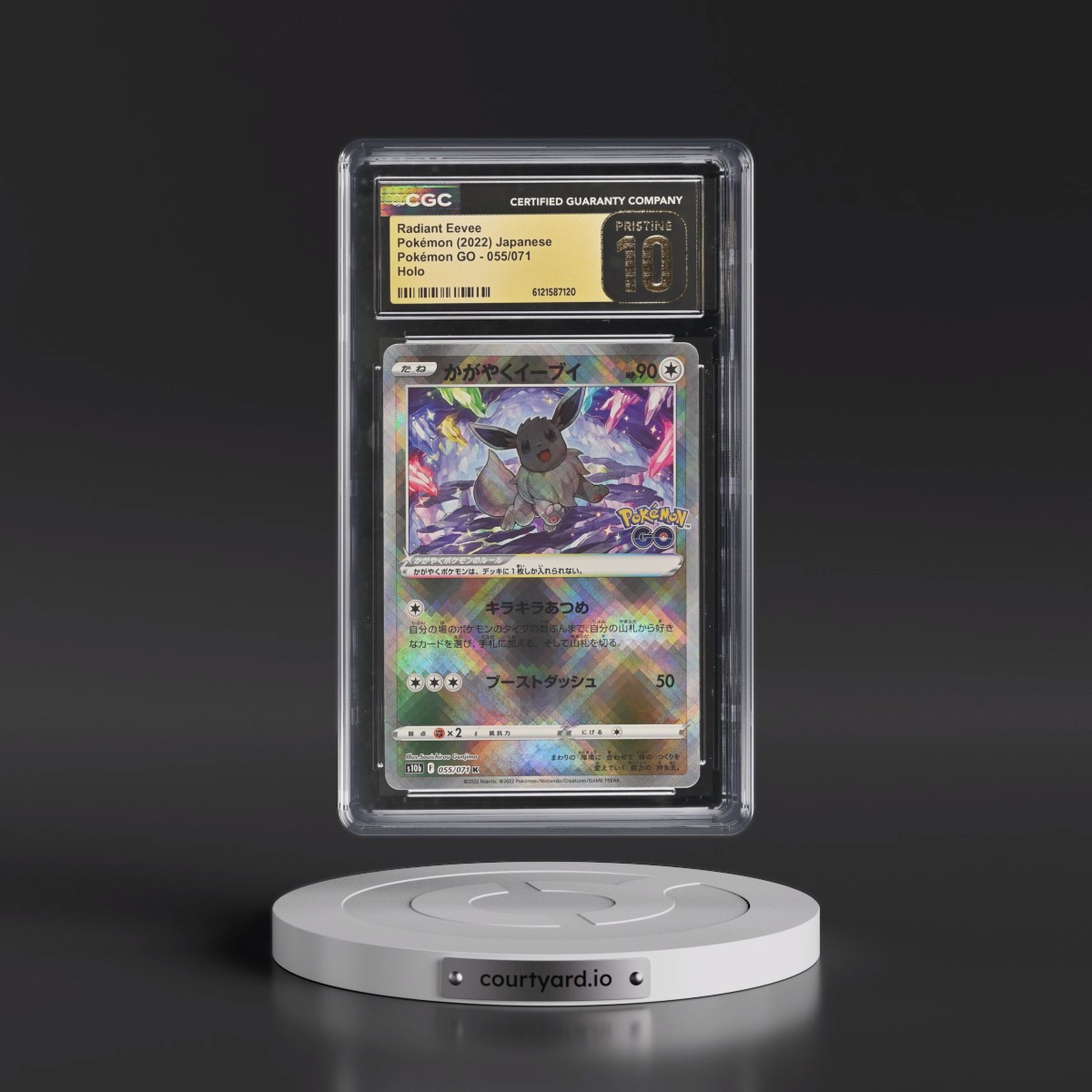 2022 Pokémon GO #055/071 Radiant Eevee - Holo (CGC 10 PRISTINE)