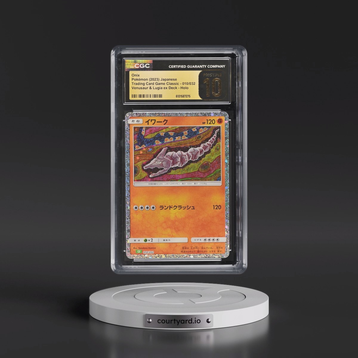 2023 Trading Card Game Classic - CLF, CLL, CLK #010/032 Onix - Venusaur & Lugia ex Deck - CLF Holo (CGC 10 PRISTINE)