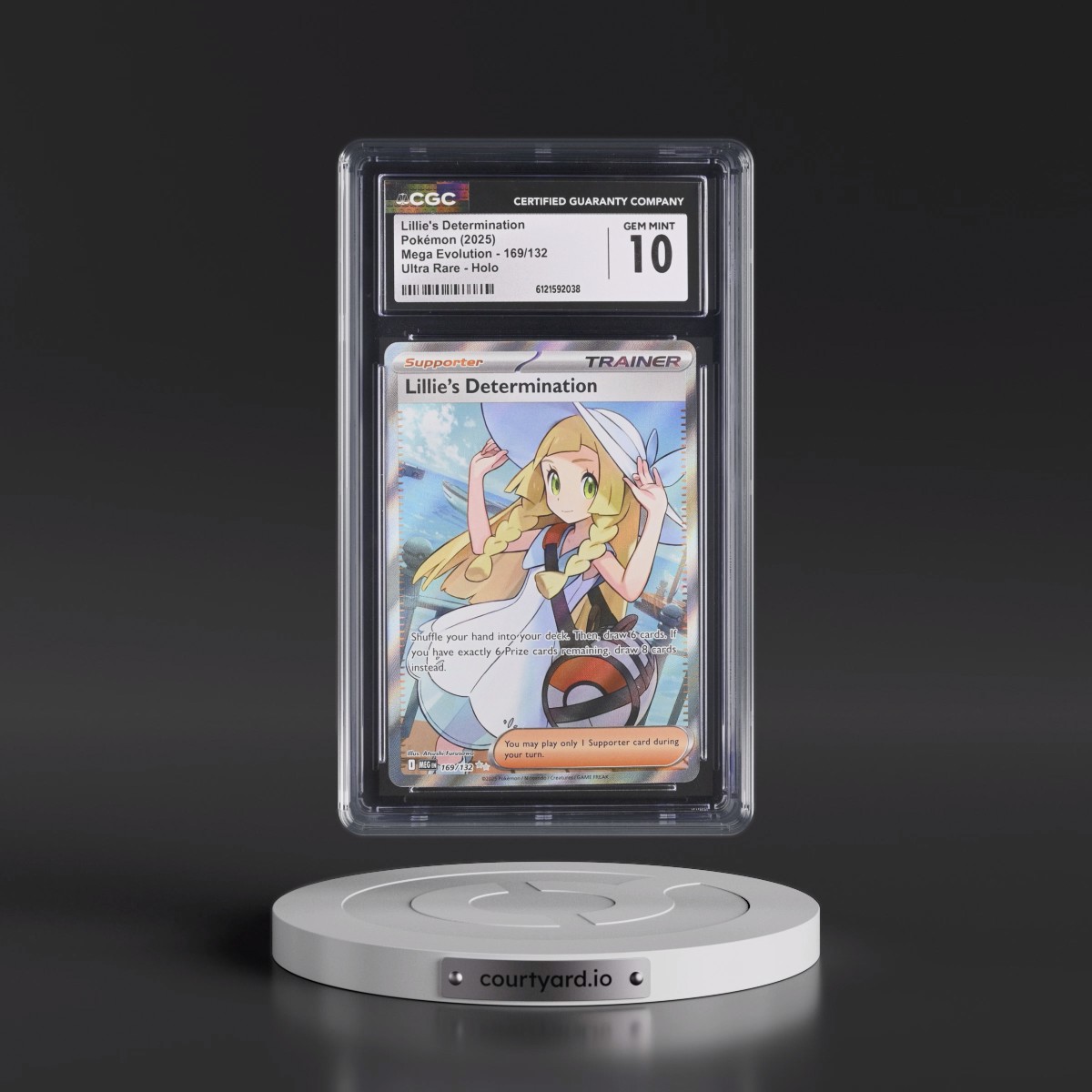 2025 Mega Evolution - MEG EN #169/132 Lillie's Determination - Ultra Rare Holo (CGC 10 GEM MINT)