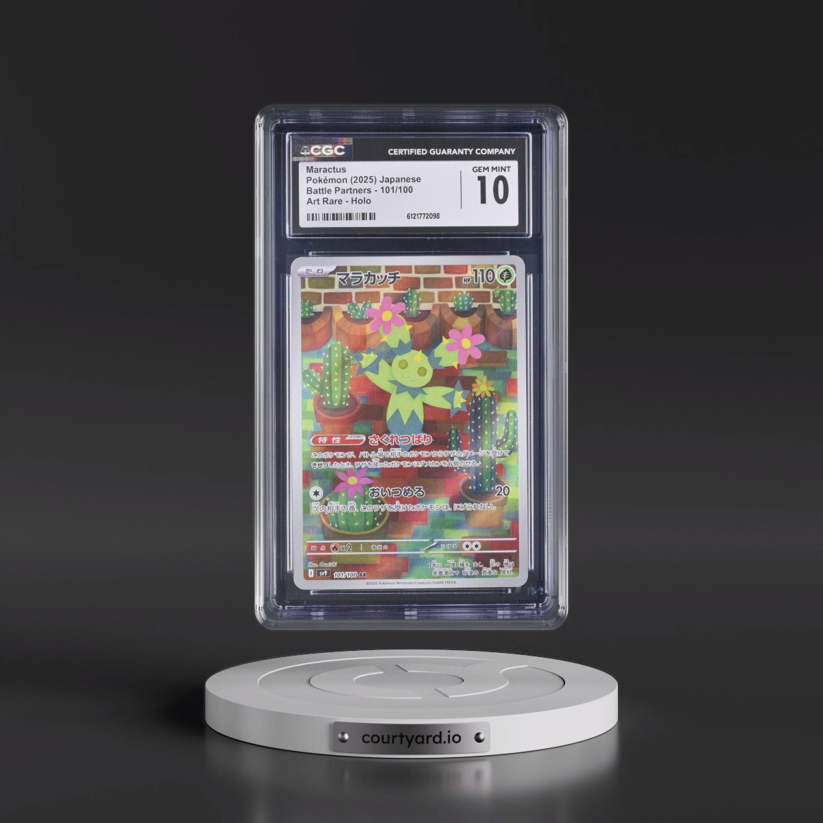 2025 Battle Partners - sv9 #101/100 Maractus - Art Rare Holo (CGC 10 GEM MINT)