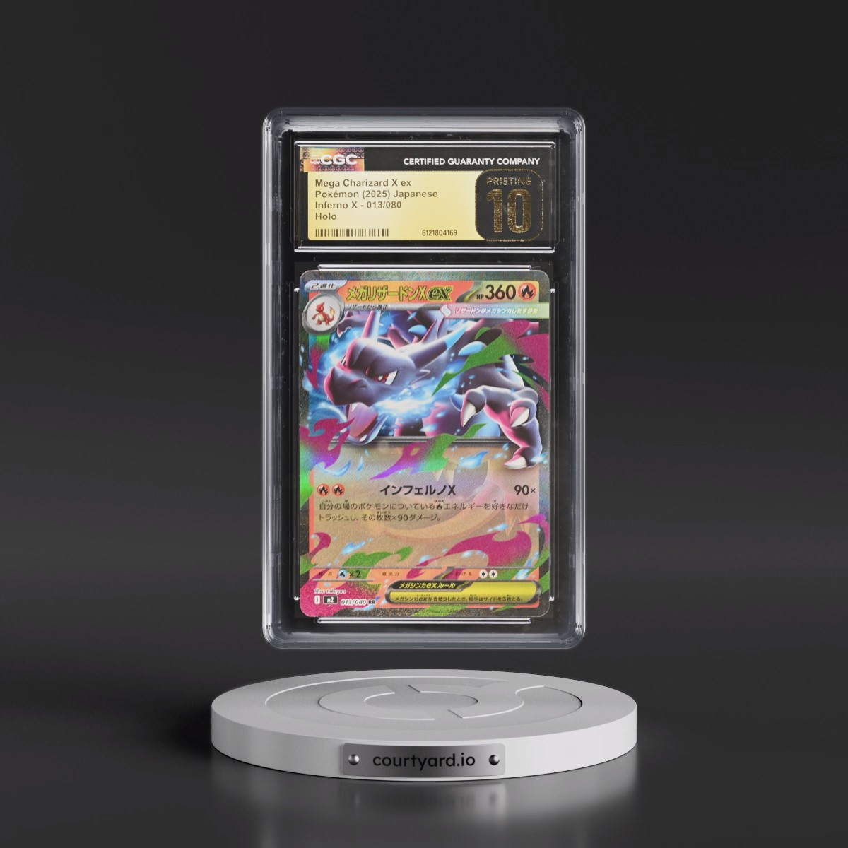 2025 Inferno X - M2 #013/080 Mega Charizard X ex - Holo (CGC 10 PRISTINE)