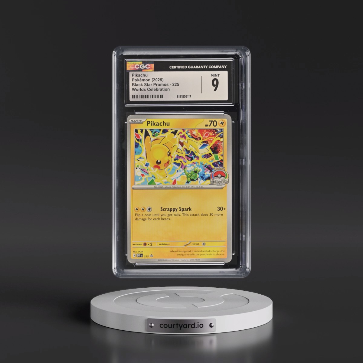 2023 Black Star Promos - Scarlet & Violet SVP EN Pikachu - Worlds Celebration #225 CGC 9