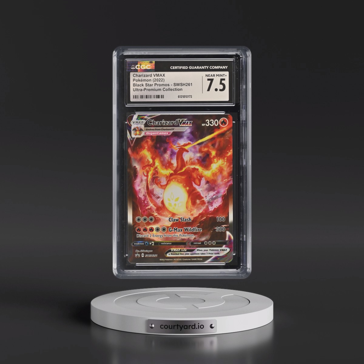 2017 Black Star Promos - Sword & Shield #SWSH261 Charizard VMAX - Ultra-Premium Collection (Holo) (CGC 7.5 NM+)