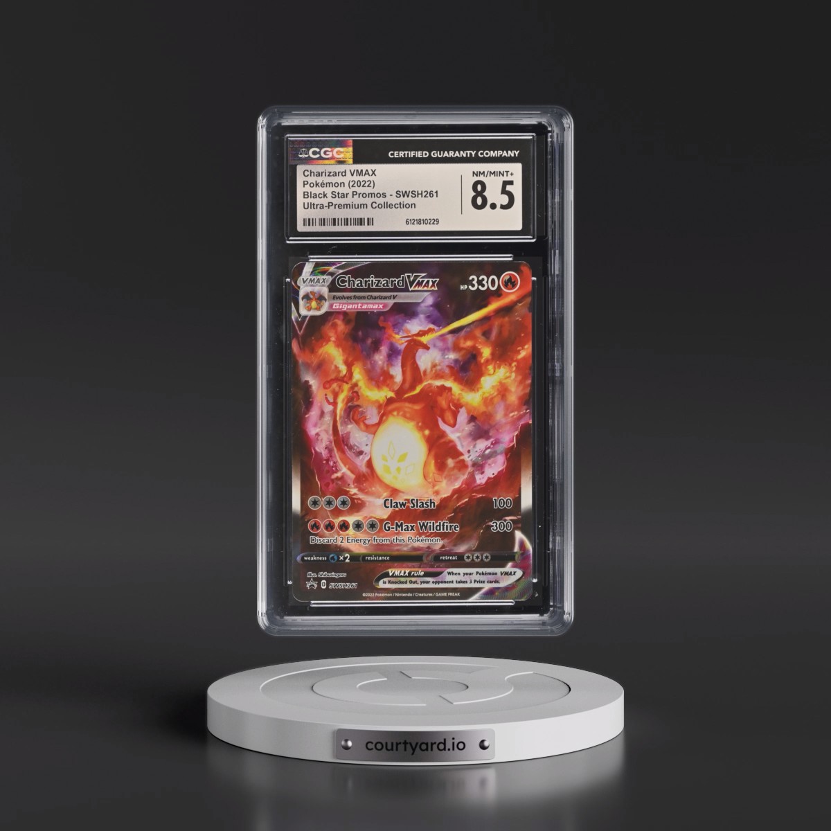 2017 Black Star Promos - Sword & Shield #SWSH261 Charizard VMAX - Ultra-Premium Collection (Holo) (CGC 8.5 NM-MT+)