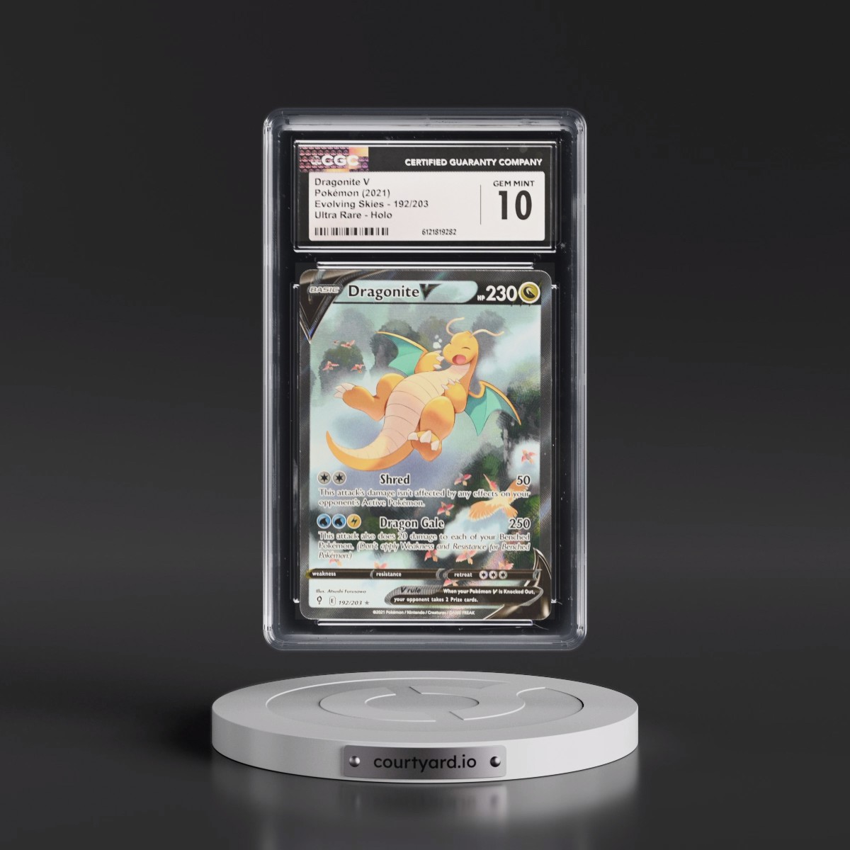 2021 Evolving Skies #192/203 Dragonite V - Ultra Rare Holo (CGC 10 GEM MINT)