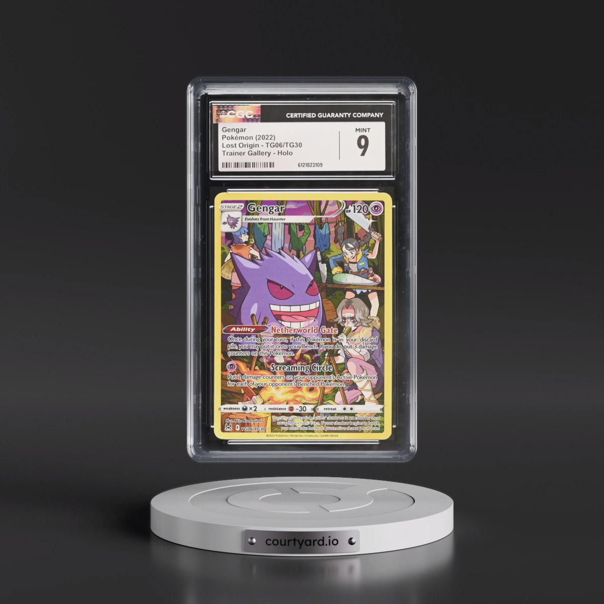 2022 Lost Origin #TG06/TG30 Gengar - Trainer Gallery Holo (CGC 9 MINT)