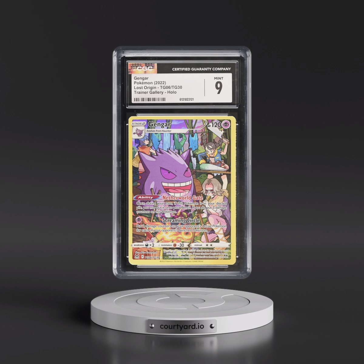2022 Lost Origin #TG06/TG30 Gengar - Trainer Gallery Holo (CGC 9 MINT)