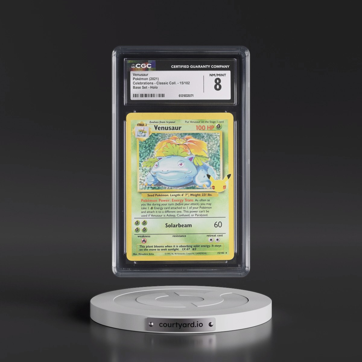 2021 Celebrations - Classic Collection Venusaur - Base Set Holo #15/102 CGC 8