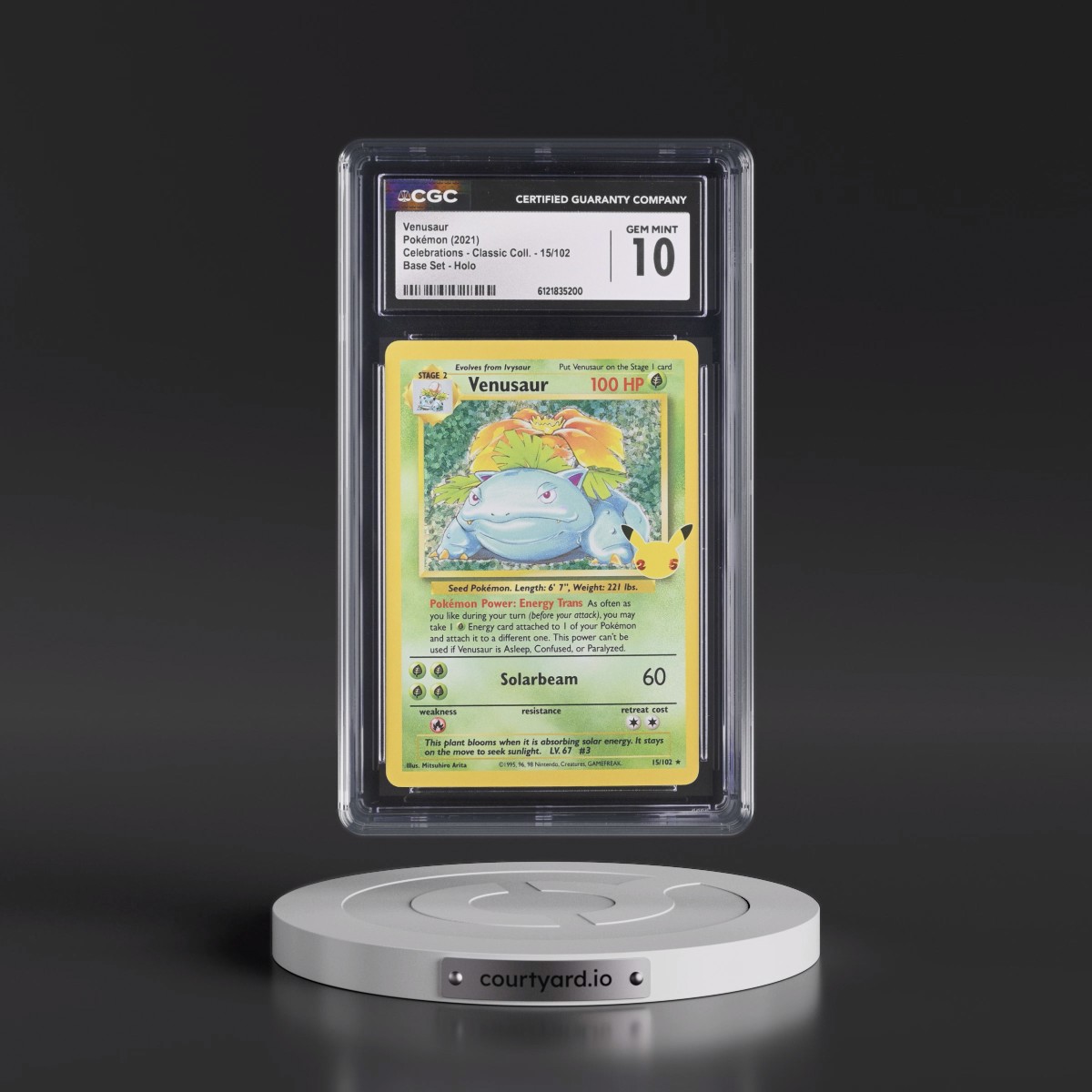 2021 Celebrations - Classic Collection #15/102 Venusaur - Base Set Holo (CGC 10 GEM MINT)
