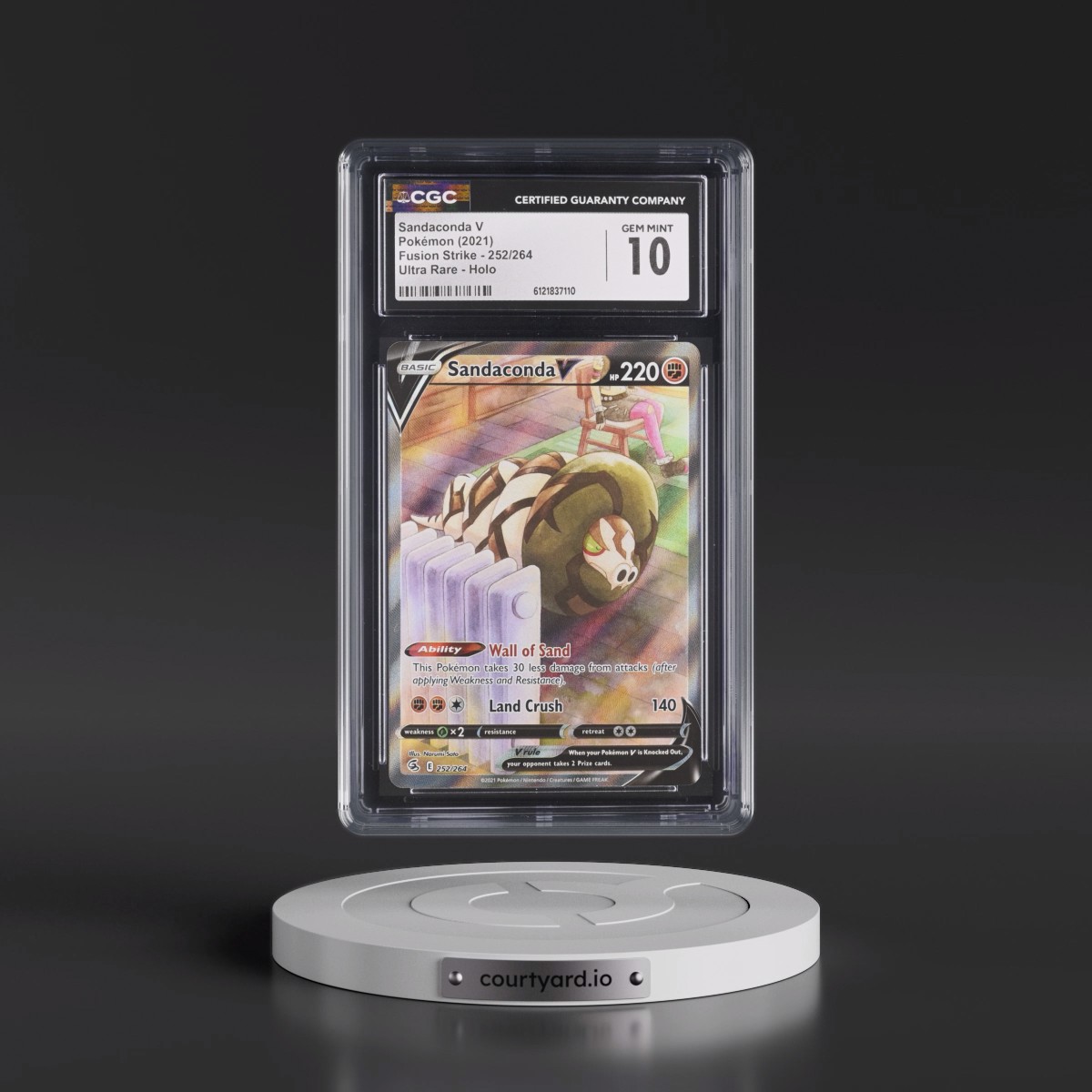 2019 Fusion Strike #252/264 Sandaconda V - Ultra Rare Holo (CGC 10 GEM MINT)