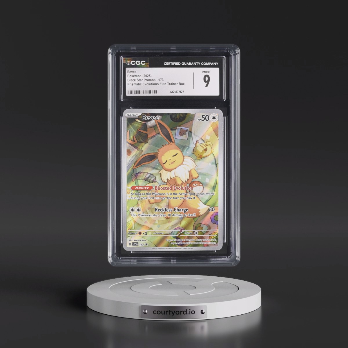 2023 Black Star Promos - Scarlet & Violet SVP EN #173 Eevee - Prismatic Evolutions Elite Trainer Box (Holo) (CGC 9 MINT)