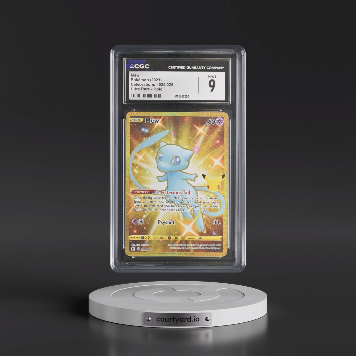 2021 Celebrations #025/025 Mew - Ultra Rare Holo (CGC 9 MINT)