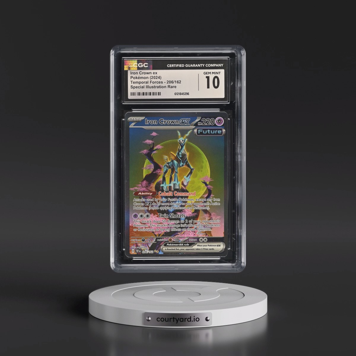 2023 Temporal Forces - TEF EN #206/162 Iron Crown ex - Special Illustration Rare (Holo) (CGC 10 GEM MINT)