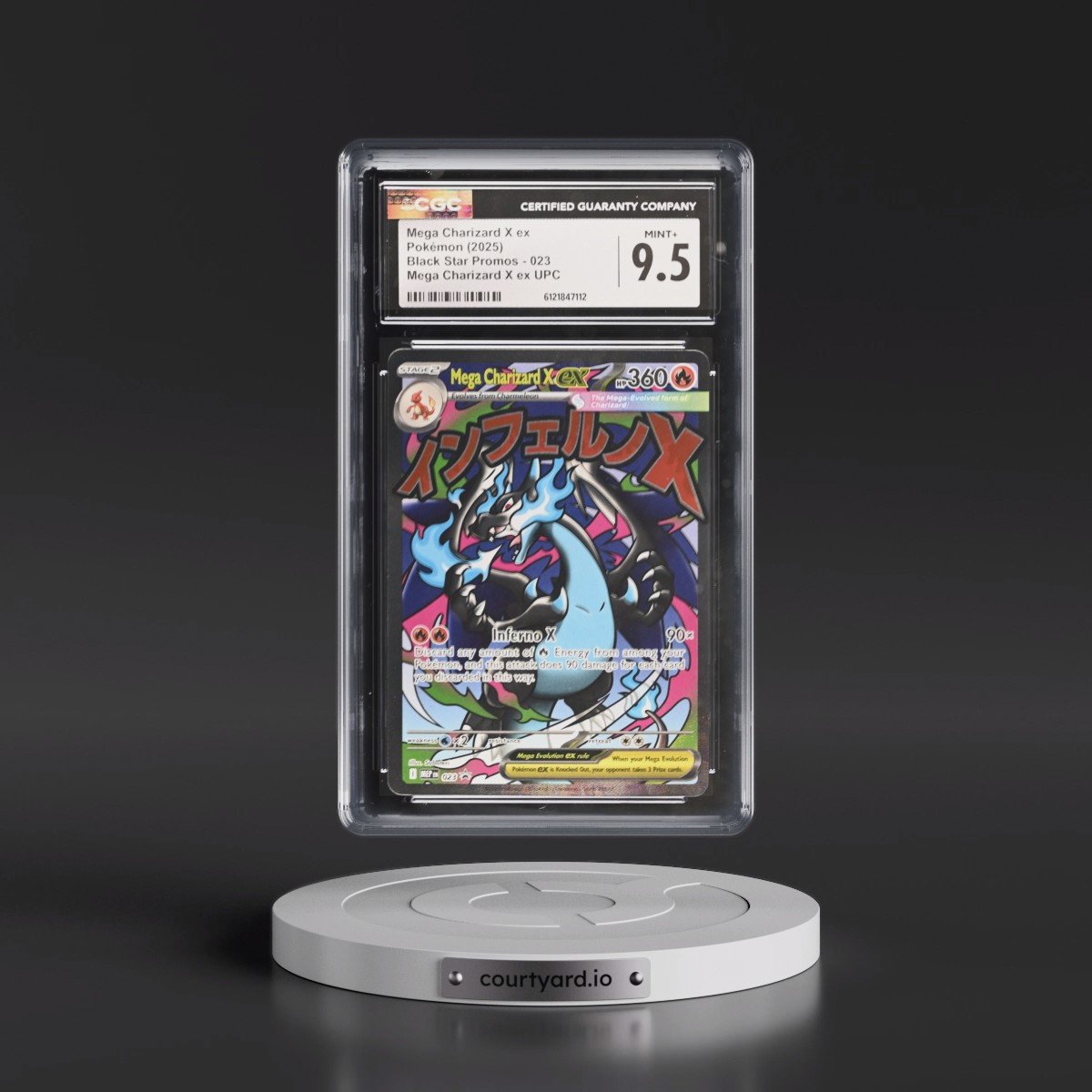 2025 Black Star Promos - Mega Evolution MEP EN #023 Mega Charizard X ex - Mega Charizard X ex Ultra Premium Collection (Holo) (CGC 9.5 MINT+)