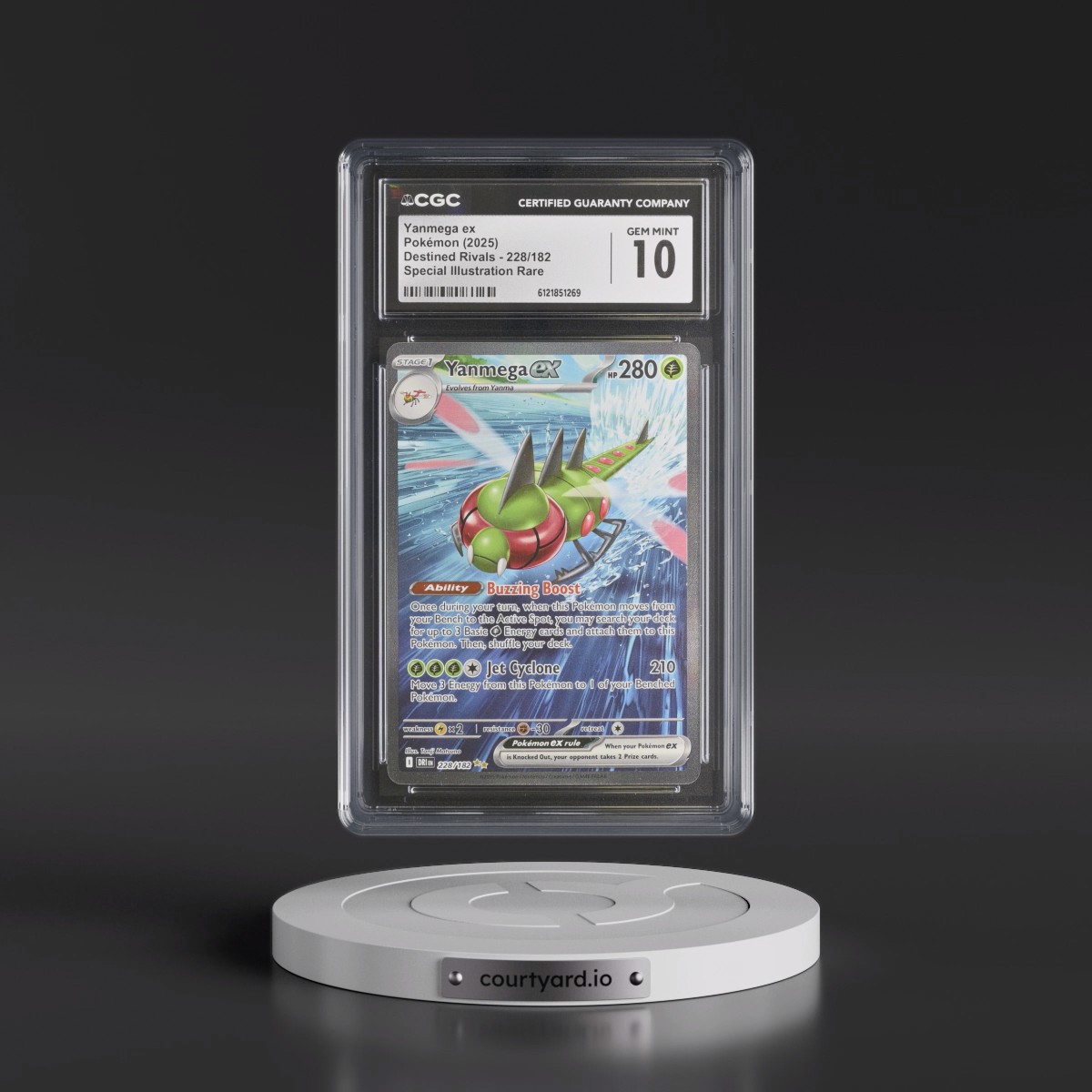 2025 Destined Rivals - DRI EN #228/182 Yanmega ex - Special Illustration Rare (Holo) (CGC 10 GEM MINT)