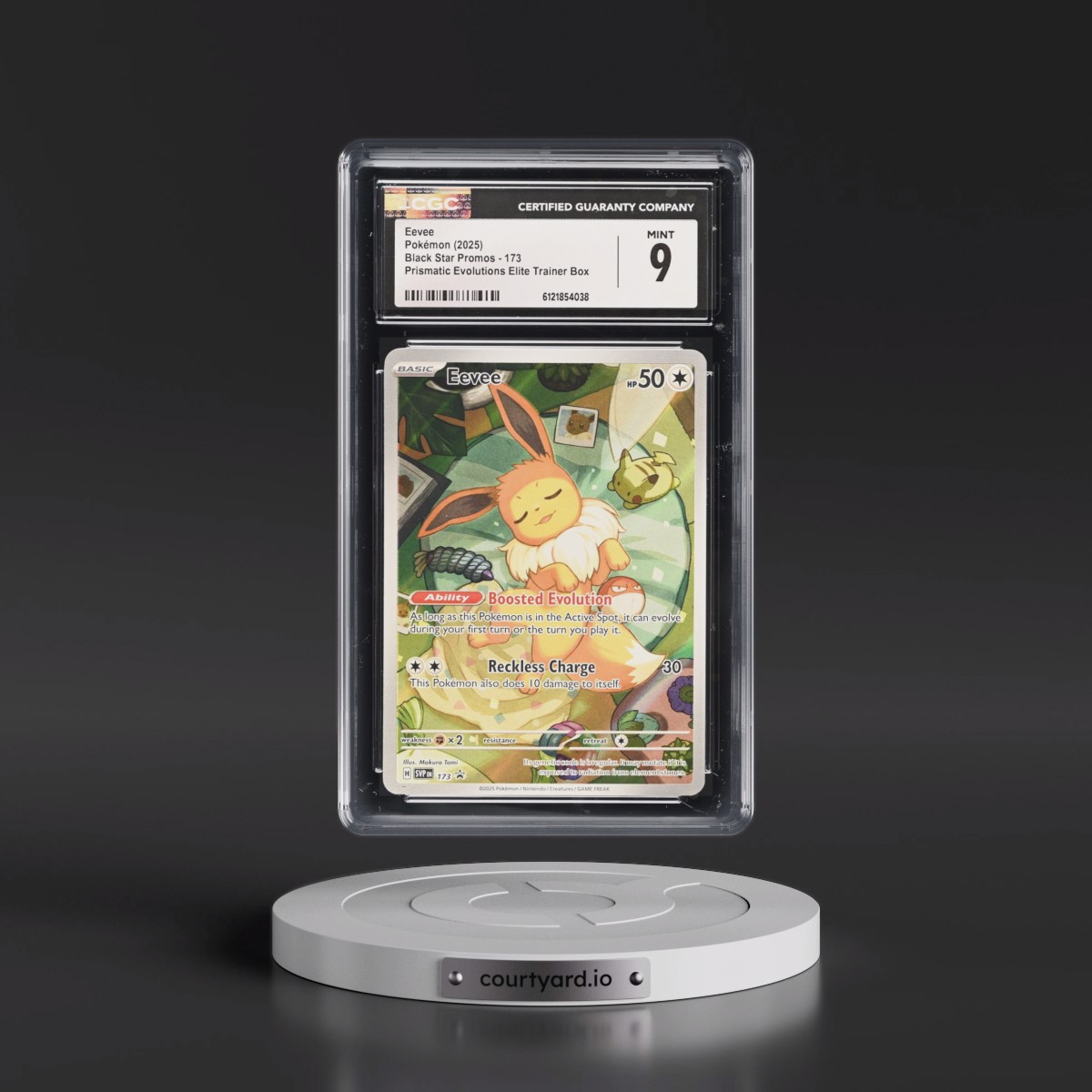 2023 Black Star Promos - Scarlet & Violet SVP EN #173 Eevee - Prismatic Evolutions Elite Trainer Box (Holo) (CGC 9 MINT)