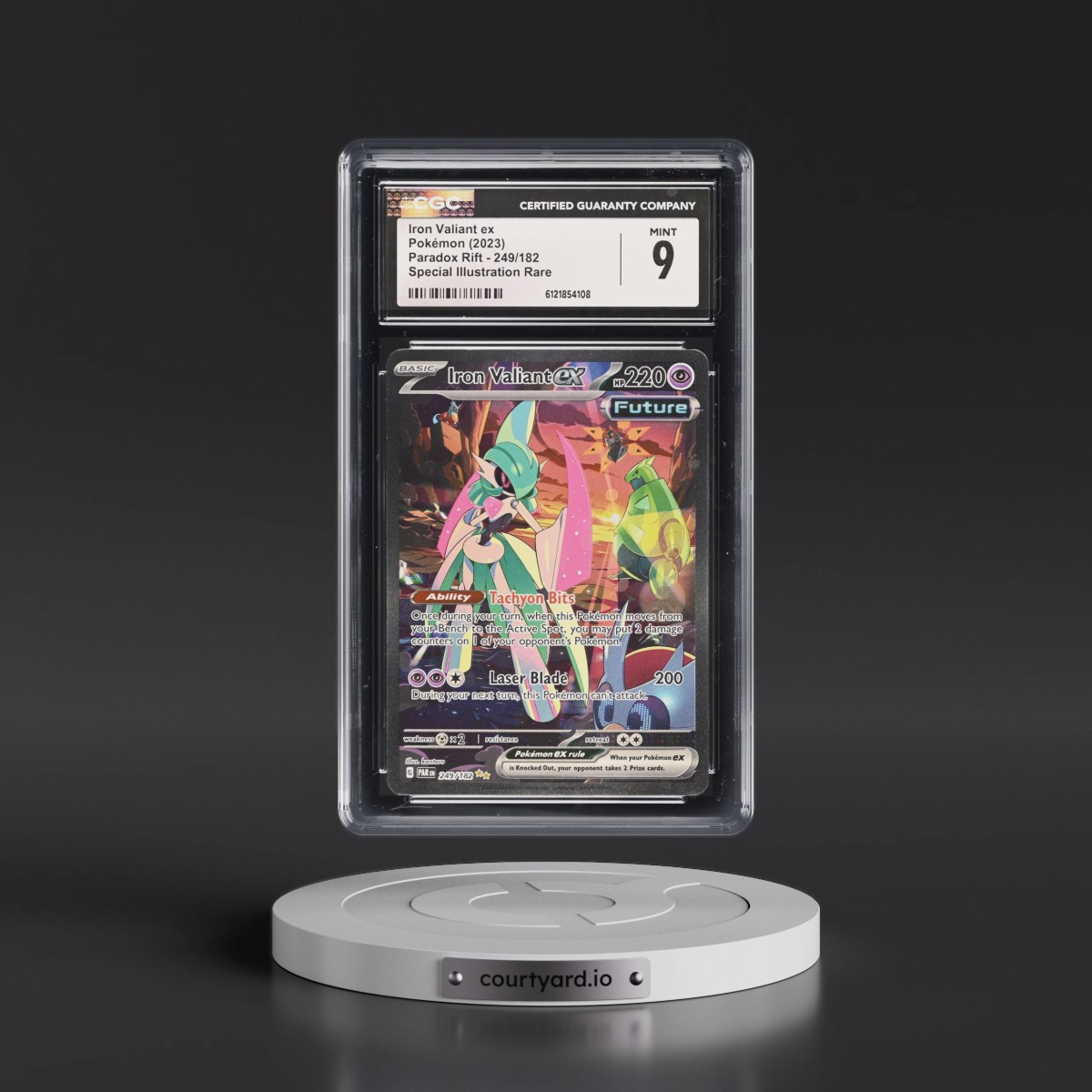2023 Paradox Rift - PAR EN #249/182 Iron Valiant ex - Special Illustration Rare (Holo) (CGC 9 MINT)
