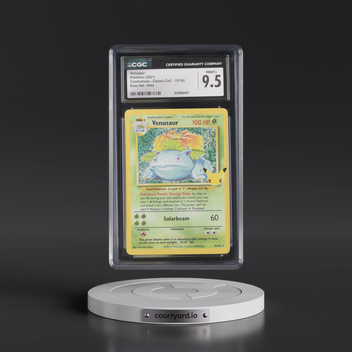 2021 Celebrations - Classic Collection #15/102 Venusaur - Base Set Holo (CGC 9.5 MINT+)