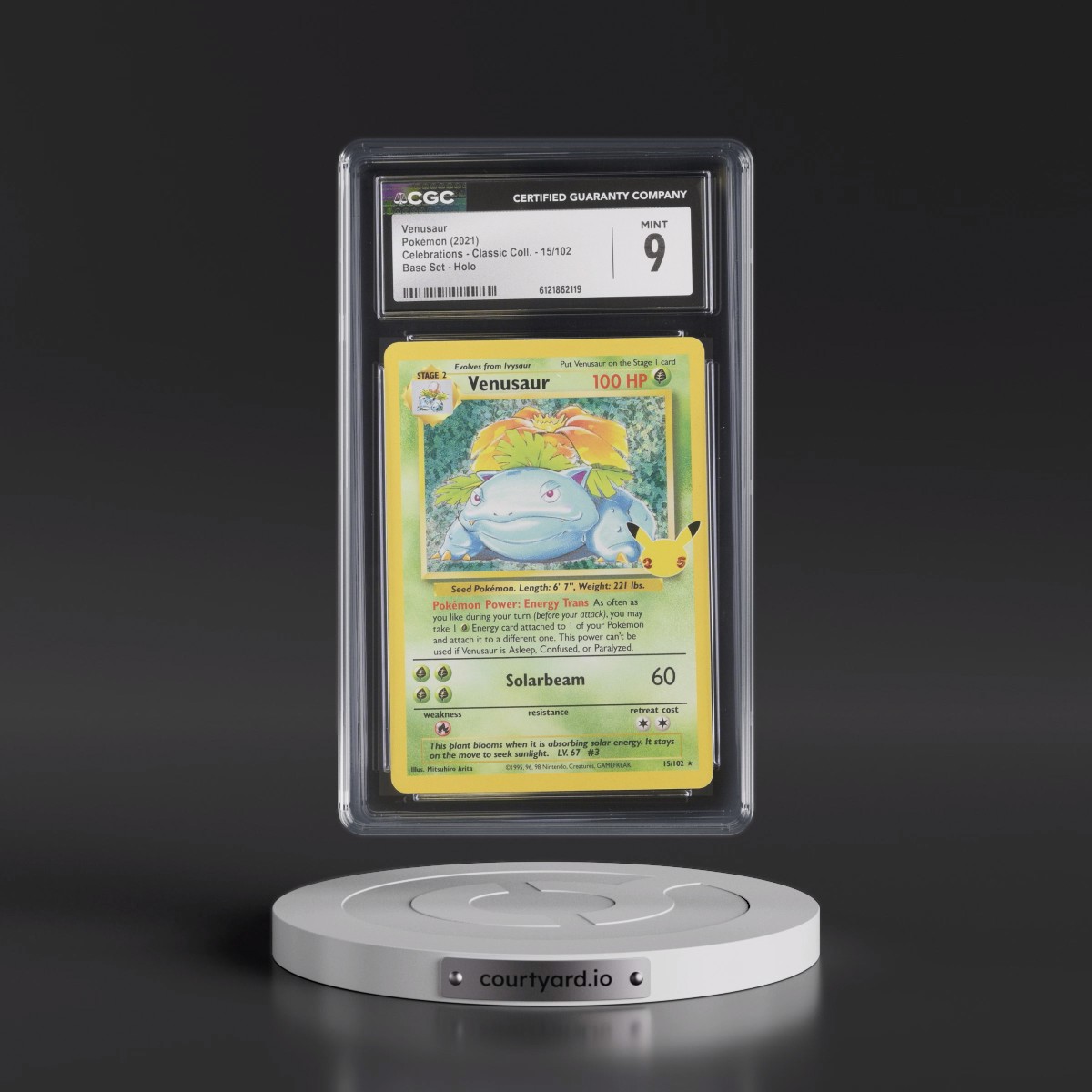 2021 Celebrations - Classic Collection #15/102 Venusaur - Base Set Holo (CGC 9 MINT)