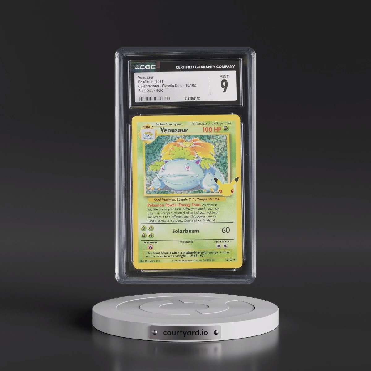 2021 Celebrations - Classic Collection #15/102 Venusaur - Base Set Holo (CGC 9 MINT)