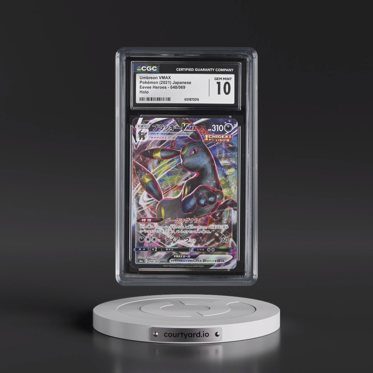 2021 Eevee Heroes #048/069 Umbreon VMAX - Holo (CGC 10 GEM MINT)