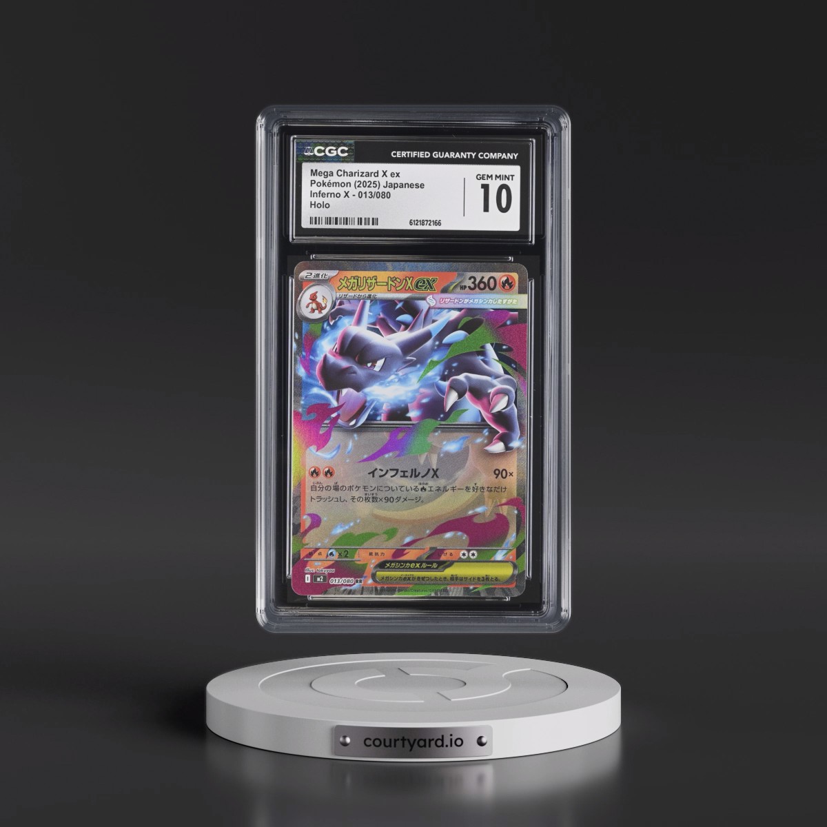 2025 Inferno X - M2 #013/080 Mega Charizard X ex - Holo (CGC 10 GEM MINT)