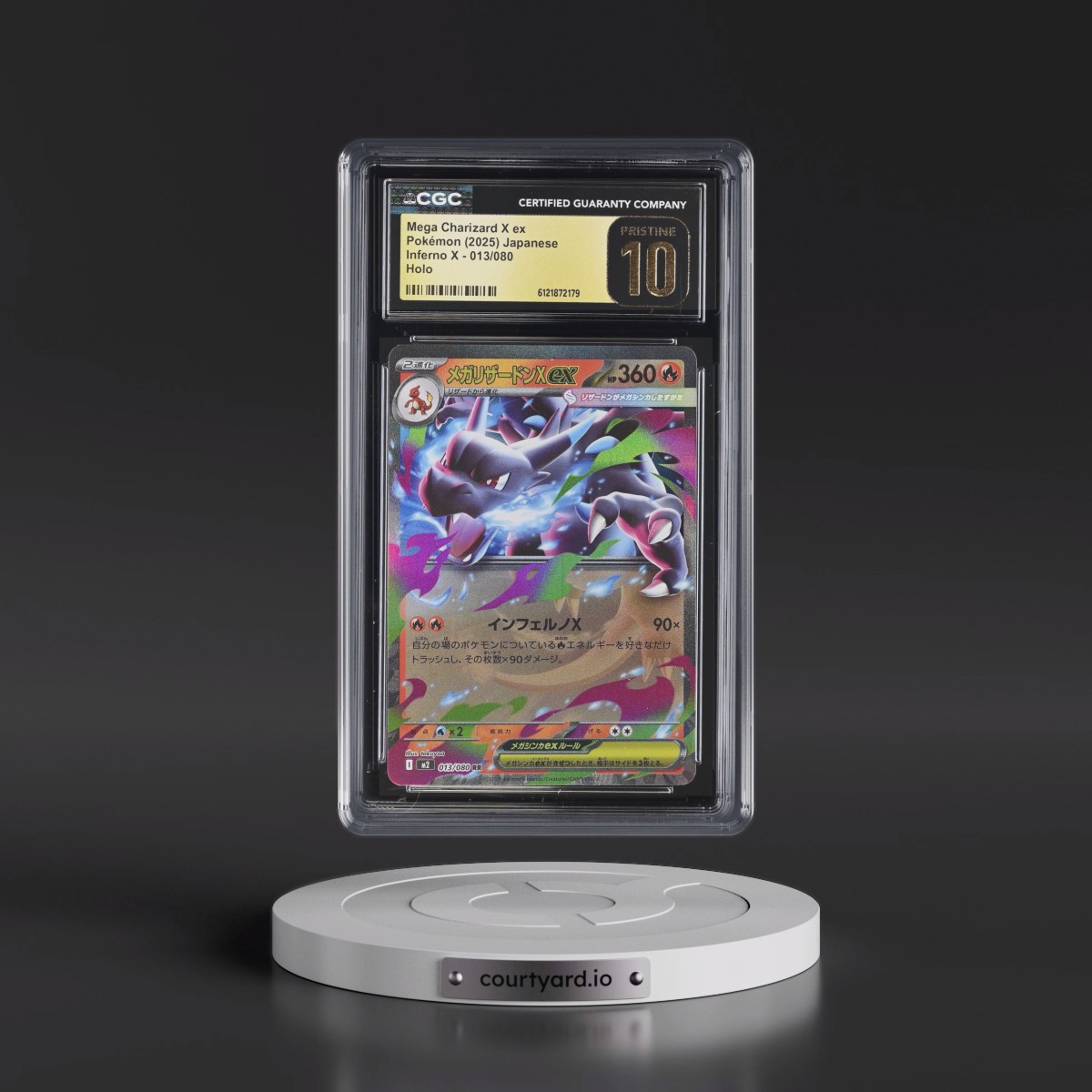 2025 Inferno X - M2 #013/080 Mega Charizard X ex - Holo (CGC 10 PRISTINE)