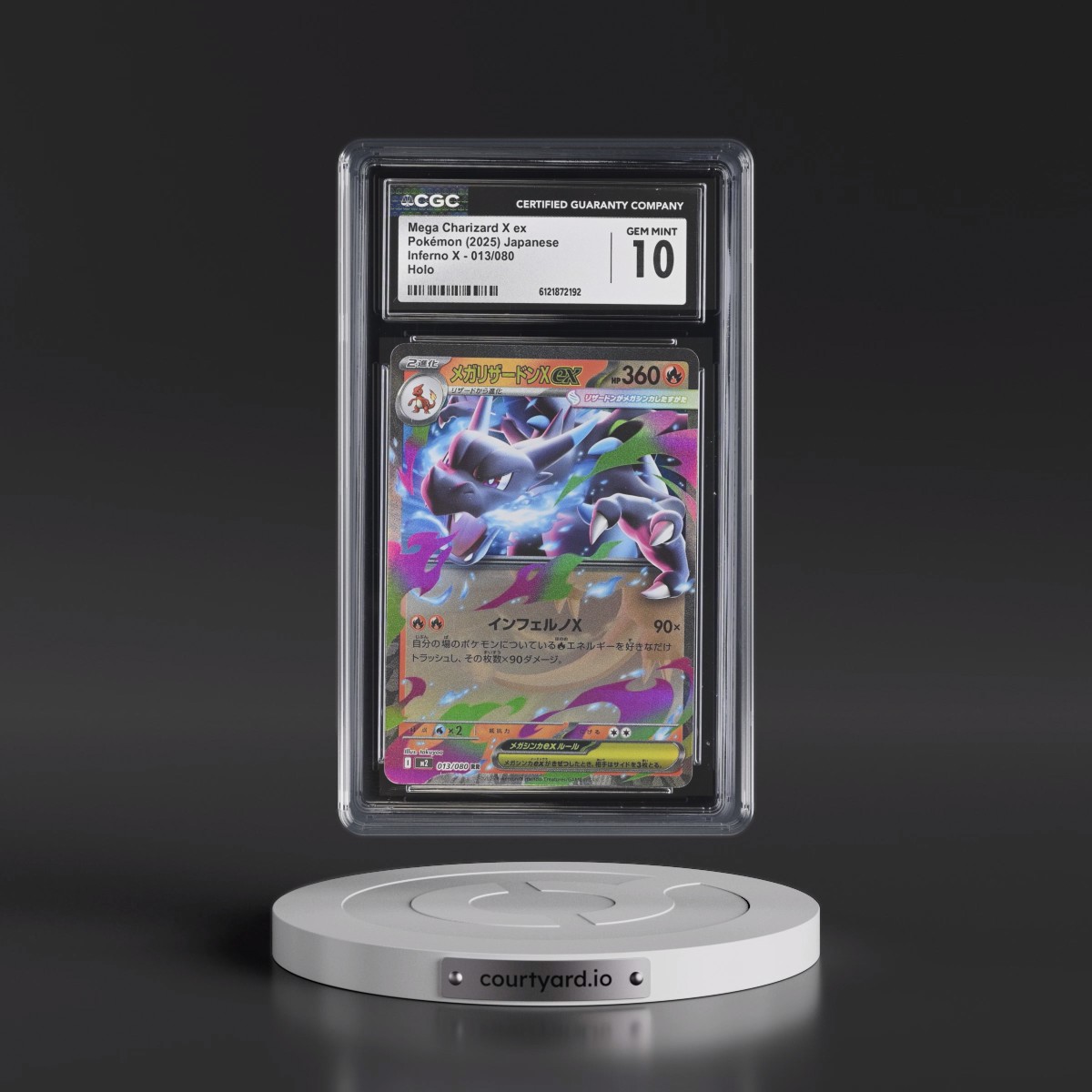 2025 Inferno X - M2 #013/080 Mega Charizard X ex - Holo (CGC 10 GEM MINT)
