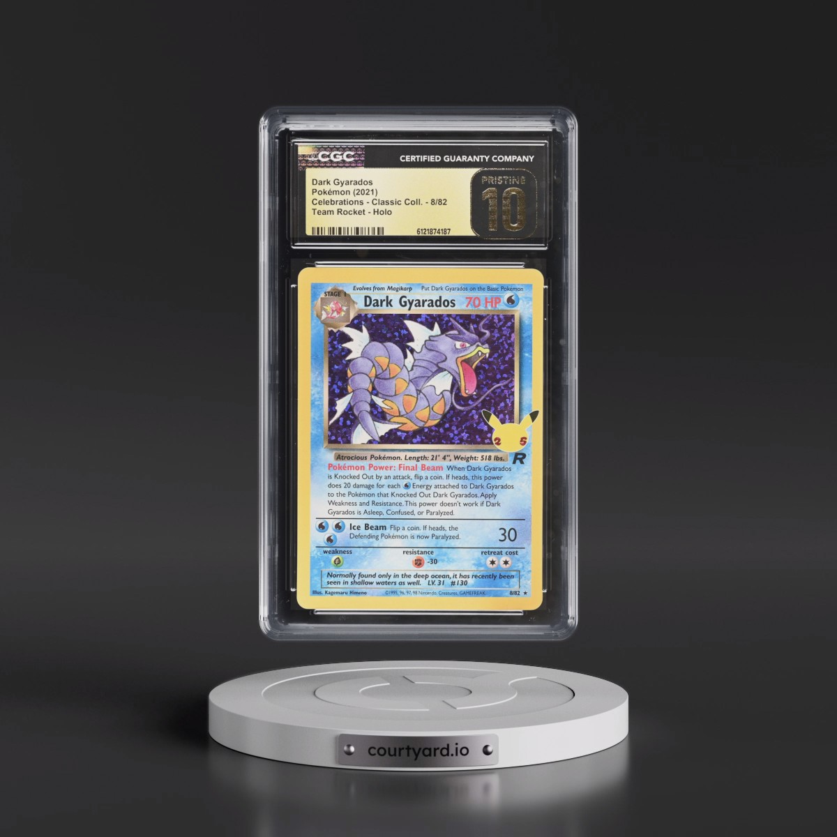 2021 Celebrations - Classic Collection #8/82 Dark Gyarados - Team Rocket Holo (CGC 10 PRISTINE)