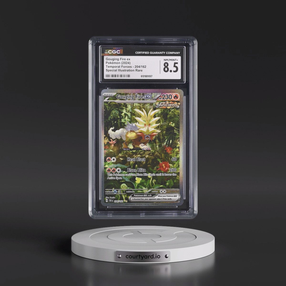 2023 Temporal Forces - TEF EN #204/162 Gouging Fire ex - Special Illustration Rare (Holo) (CGC 8.5 NM-MT+)