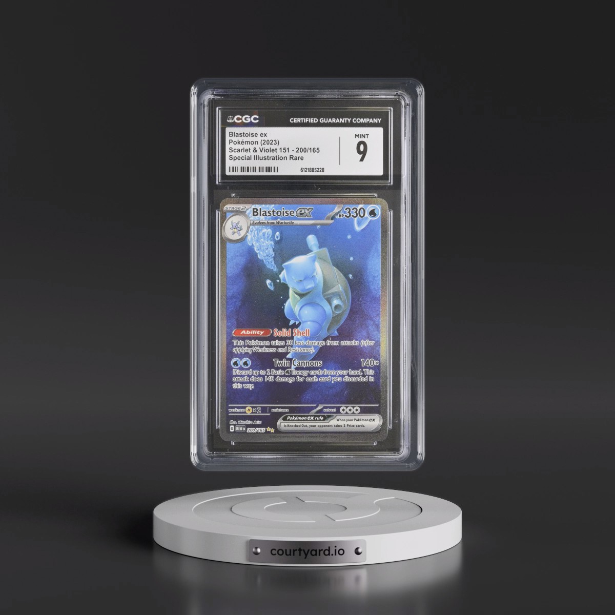 2023 Scarlet & Violet 151 - MEW EN #200/165 Blastoise ex - Special Illustration Rare (Holo) (CGC 9 MINT)