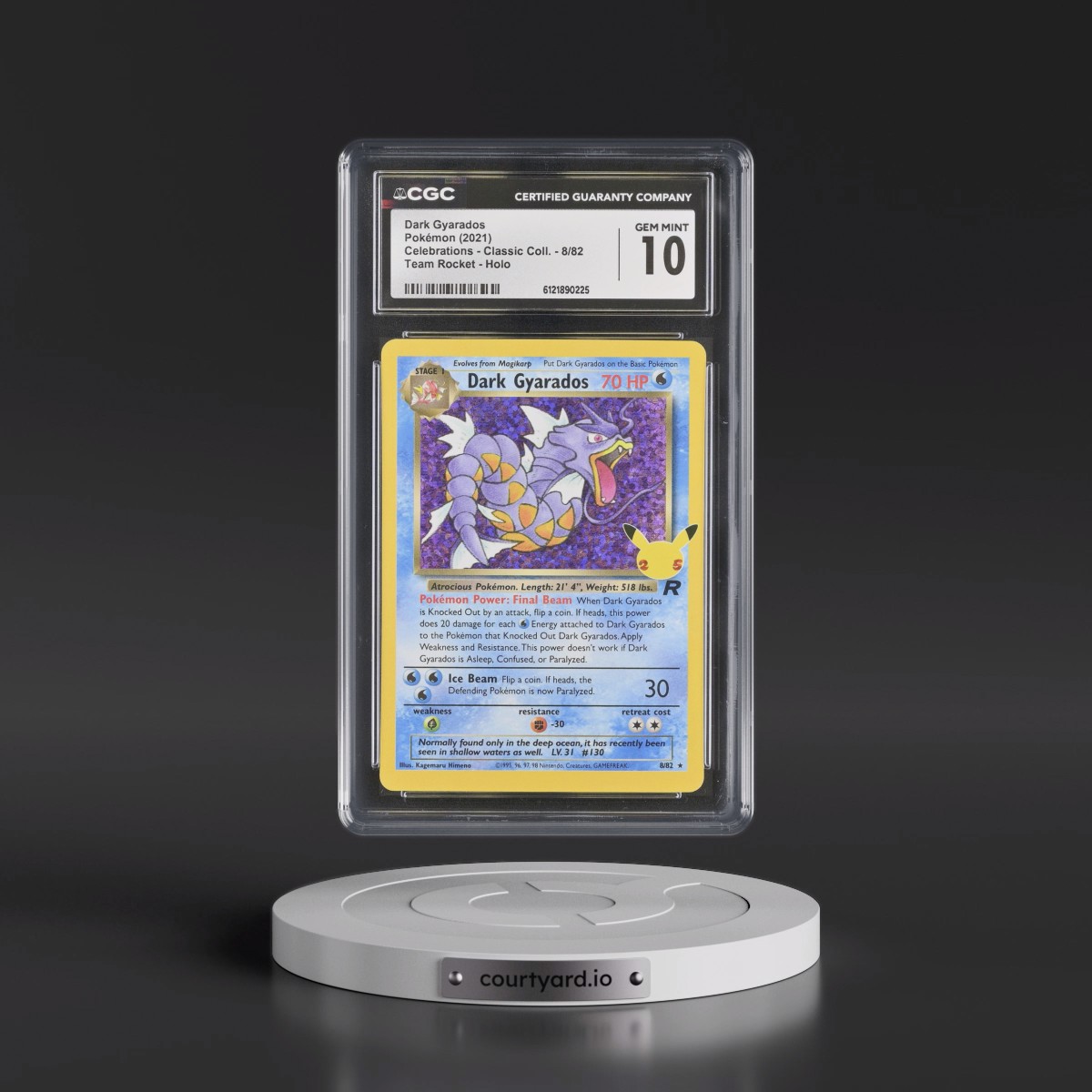 2021 Celebrations - Classic Collection #8/82 Dark Gyarados - Team Rocket Holo (CGC 10 GEM MINT)