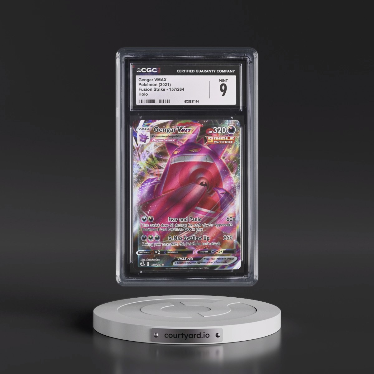 2019 Fusion Strike #157/264 Gengar VMAX - Holo (CGC 9 MINT)