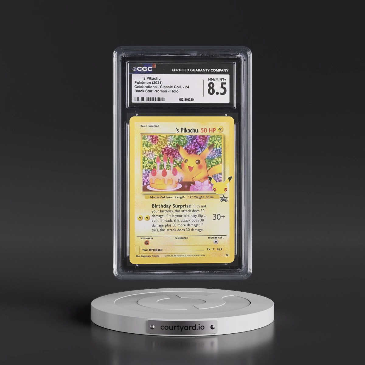 2021 Celebrations - Classic Collection #24 ____'s Pikachu - Black Star Promos Holo (CGC 8.5 NM-MT+)