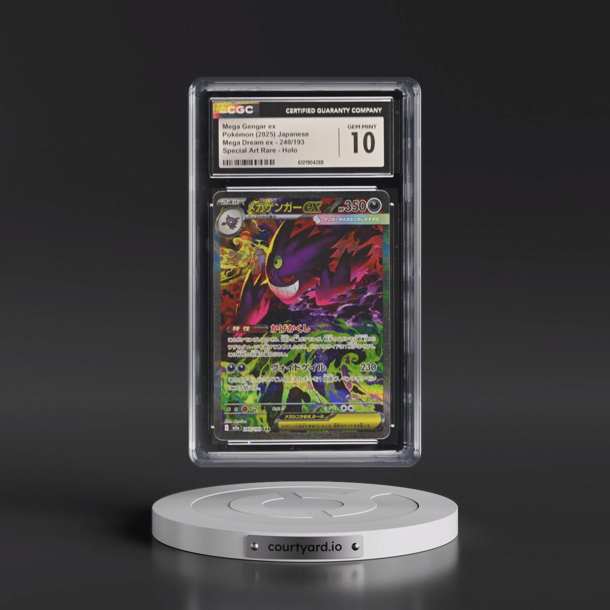 2025 Mega Dream ex - M2a #240/193 Mega Gengar ex - Special Art Rare Holo (CGC 10 GEM MINT)