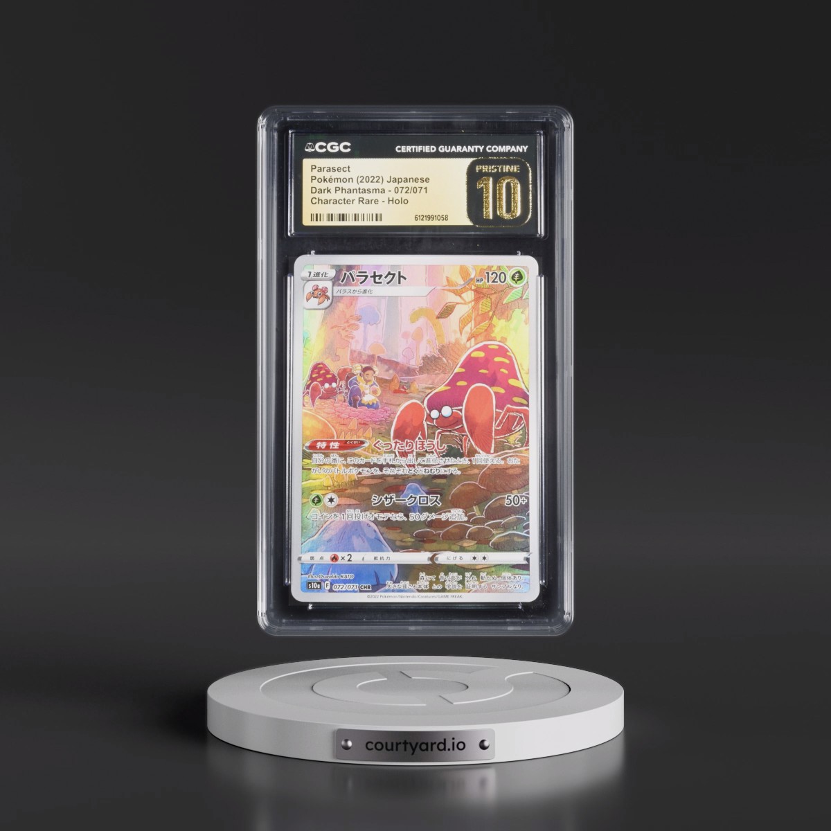 2021 Dark Phantasma #072/071 Parasect - Character Rare Holo (CGC 10 PRISTINE)